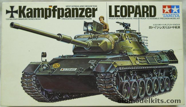 Tamiya 1/35 Kampfpanzer Leopard, MM-164 plastic model kit